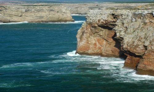 Zdjecie PORTUGALIA / Algarve / Sagres / Wedkarze na klifie