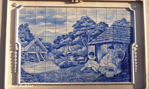 PORTUGALIA / Wyspa Madera / Funchal / Obrazy z azulejos