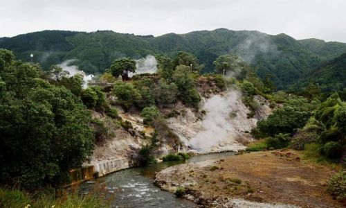 Zdjcie PORTUGALIA / Azory / Furnas / Wrzcy park