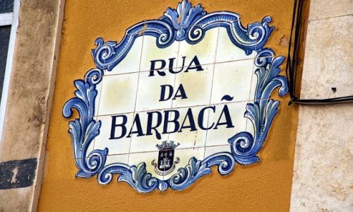 Zdjecie PORTUGALIA / algarve / Loule / tabliczka z azulejos