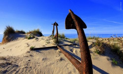 Zdjecie PORTUGALIA / Algarve / Praia de Barril / Cmentarzysko kotwic - Praia de Barril