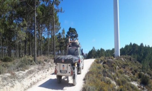 Zdjecie PORTUGALIA / zachod europy / Nazare / wiatrak