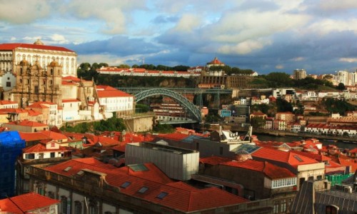 Zdjcie PORTUGALIA / Porto / Miradouro da Vitria / Socem malowane