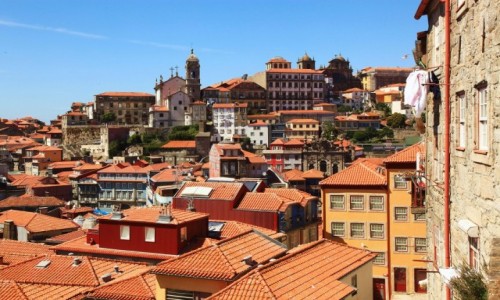 Zdjcie PORTUGALIA / Porto / Ribeira / Dachy
