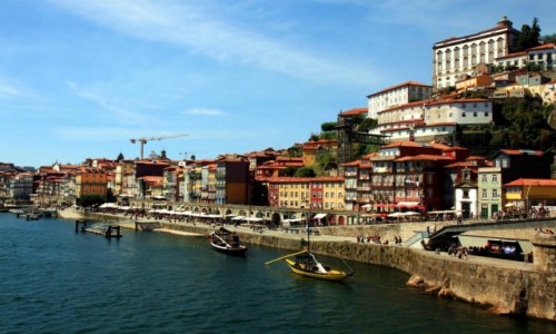 Zdjcie PORTUGALIA / Porto / Ponte Lus I /  Cais da Ribeira