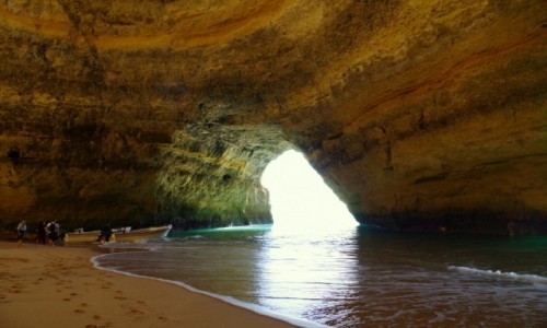 Zdjcie PORTUGALIA / Algarve / Benagil / -grota Algar de Benagil -