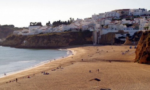 Zdjcie PORTUGALIA / algarve / Albufeira / - wind na pla -