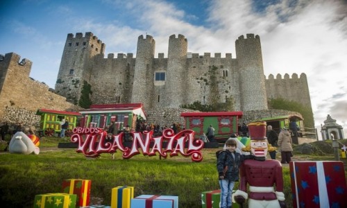 PORTUGALIA / Centro / Obidos  / Bajkowe miasteczko Vila Natal w Obidos 