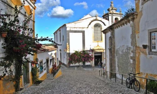 Zdjecie PORTUGALIA / dystrykt Leiria / Obidos / kolorowe Obidos