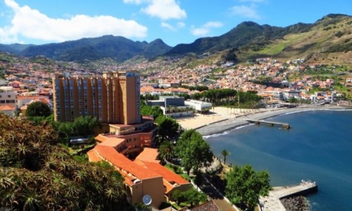 Zdjcie PORTUGALIA / Madera / Machico / panorama zatoki
