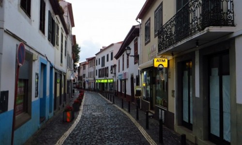 Zdjcie PORTUGALIA / Madera / Machico / Machico o zmierzchu