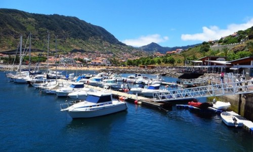 Zdjcie PORTUGALIA / Madera / Machico / marina w Machico
