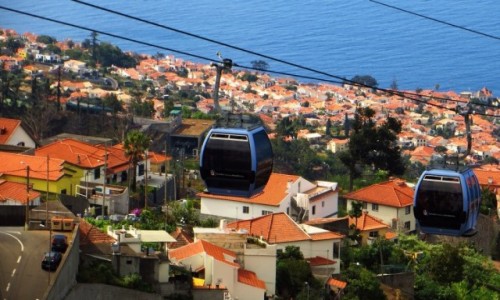 Zdjcie PORTUGALIA / Madera / Monte / panorama Funchal z Monte