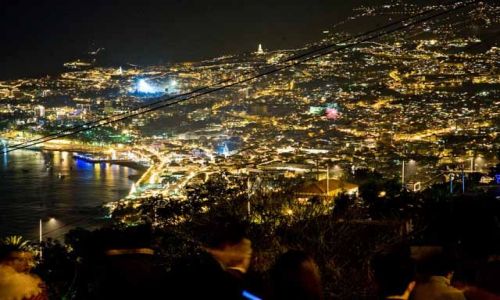 Zdjecie PORTUGALIA / Madera / Funchal / Funchal - panorama nocą