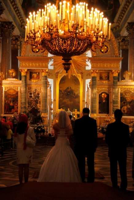 Zdjęcia: Petersburg, Ślub w cerkwi, ROSJA Zdjęcia: Petersburg, Ślub w cerkwi, ROSJA