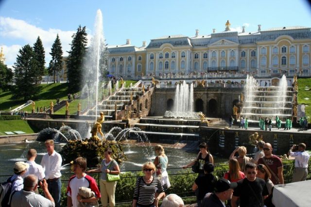 Zdjęcia: PETERHOF, Wielka kaskada., ROSJA Zdjęcia: PETERHOF, Wielka kaskada., ROSJA
