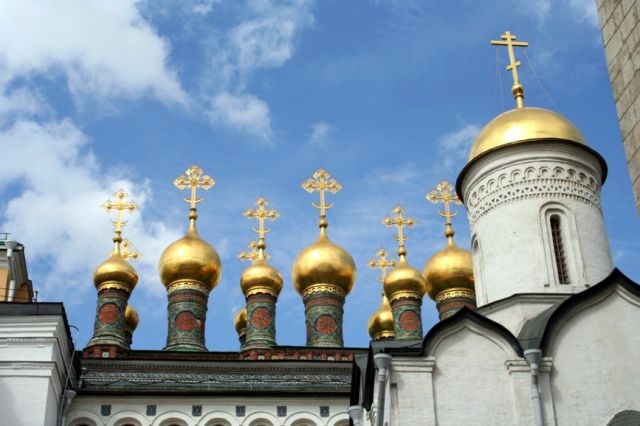Zdjęcia: Moskwa, Kreml. Kopuły cerkwi., ROSJA Zdjęcia: Moskwa, Kreml. Kopuły cerkwi., ROSJA