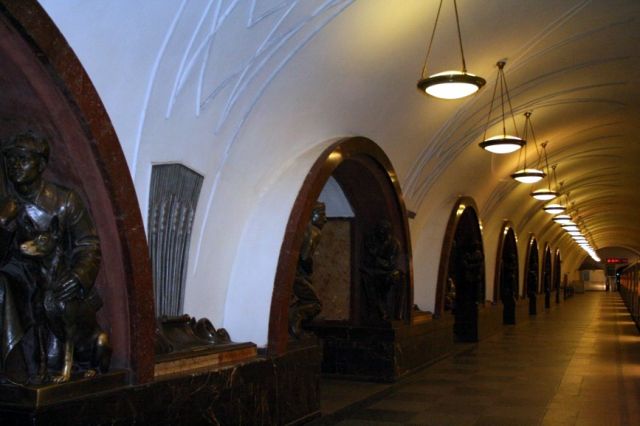 Zdjęcia: MOSKWA., Moskiewskie metro., ROSJA Zdjęcia: MOSKWA., Moskiewskie metro., ROSJA