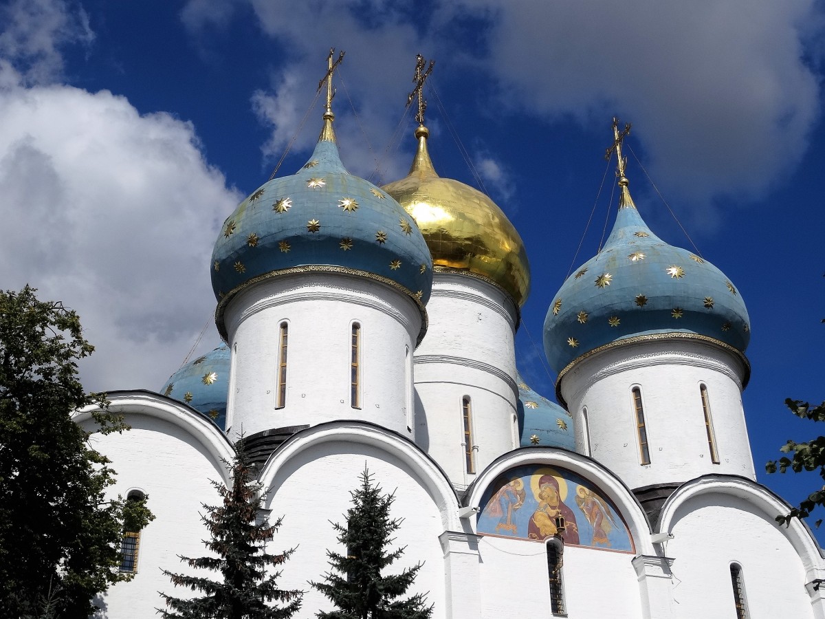 Zdjęcia: Ławra Troicko-Siergiejewska, Złoty Pierścień Moskwy - Siergiew Posad, Kopuły i kopułki, ROSJA Zdjęcia: Ławra Troicko-Siergiejewska, Złoty Pierścień Moskwy - Siergiew Posad, Kopuły i kopułki, ROSJA