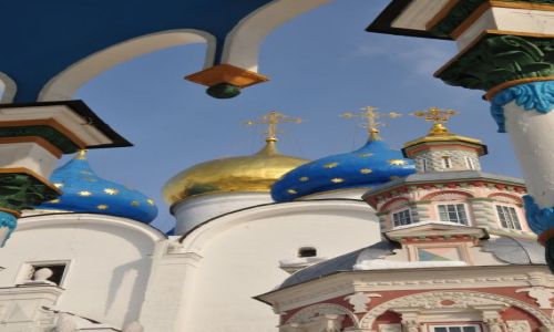 Zdjcie ROSJA / - / Siergijew Posad / Zote kopuy