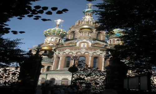 Zdjecie ROSJA / Sankt Petersburg / Kana Gribojedowa / Sobr Zmartwychwstania Paskiego