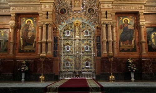 Zdjecie ROSJA / Sankt Petersburg / Sobr Zmartwychwstania Paskiego w Sankt Petersburgu / Sobr Zmartwychwstania Paskiego - Carskie wrota