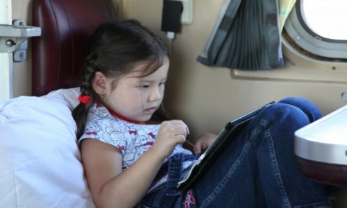 Zdjęcie ROSJA / Irkuck - Nauszki / Wagon koleji transyberyjskiej / Nie przeszkadzać