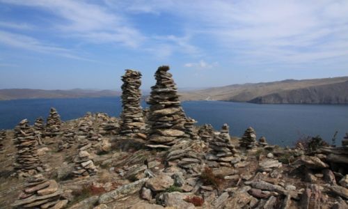 Zdjecie ROSJA / Jezioro Bajka / Gra Grzechw / Bajka, widok z Gry Grzechw