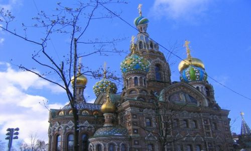 Zdjęcie ROSJA / Sankt Petersburg / Chram Spas na Krowi / Barwne arcydzielo architektoniczne