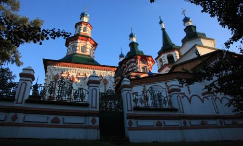 Zdjecie ROSJA / Irkuck / Dzielnica historyczna / Cerkiew Podniesienia Krzya Paskiego