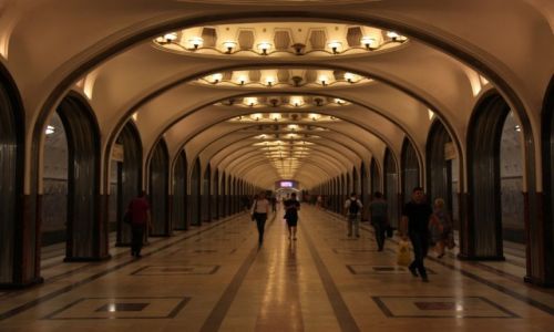 Zdjęcie ROSJA / Moskwa / Stacja metra / Mayakovskaya