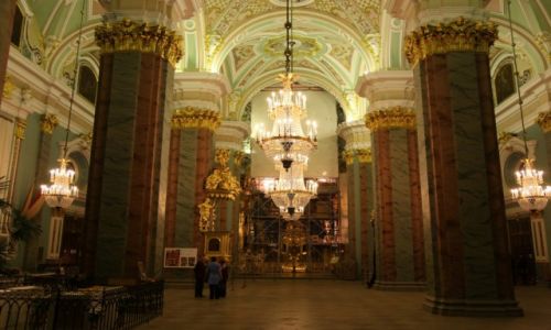 Zdjęcie ROSJA / Sankt Petersburg / Twierdza Pietropawłowska / Sobór św. św. Piotra i Pawła