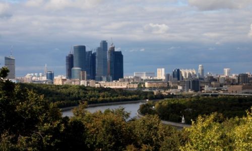 Zdjcie ROSJA / Moskwa / Vorobevy Gory / Widok z Wrblowych Wzgrz