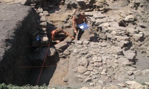 Zdjęcie ROSJA / OBŁAST ROSTOWSKA / ANTYCZNE MIASTO TANAIS / NA WYKOPIE