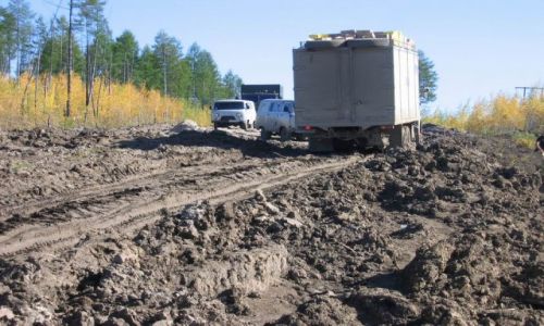 Zdjcie ROSJA / pnocna Syberia / Rosja / pnocno syberyjska autostrada