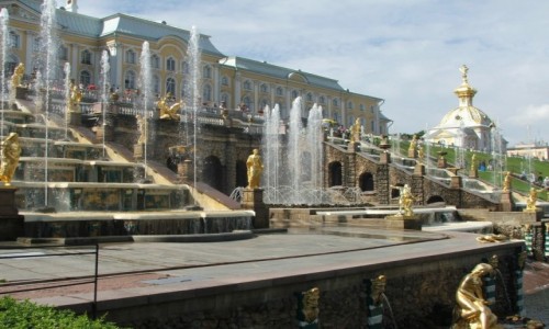 Zdjcie ROSJA / St. Petersburg / Peterhof / Wielka Kaskada