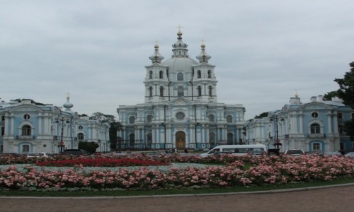 Zdjęcie ROSJA / - / Petersburg / Smolny Sobór Zmartwychwstania Pańskiego