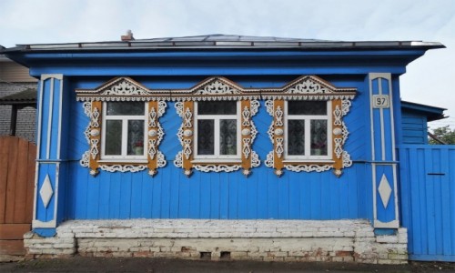 Zdjęcie ROSJA / Złoty Pierścień Moskwy /  Główna ulica miasta / Spacerkiem po Suzdalu - żywy skansen