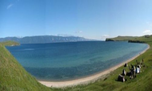 Zdjęcie ROSJA / Bajkal / Olchon / Oboz nad zatoczka
