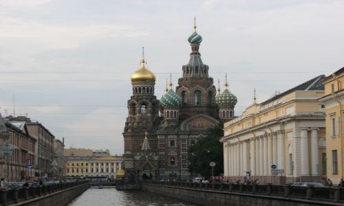 Zdjecie ROSJA / przy Kanale Gribojedowa / SANKT PETERSBURG / Cerkiew Zmatrwychwstania Panskiego odslona 3