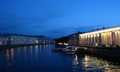 Zdjęcie ROSJA / Sankt-Pietierburg / Sankt Petersburg / nocą