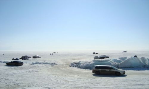 Zdjecie ROSJA / Syberia / Listvianka / Turniej Golfa na Lodzie