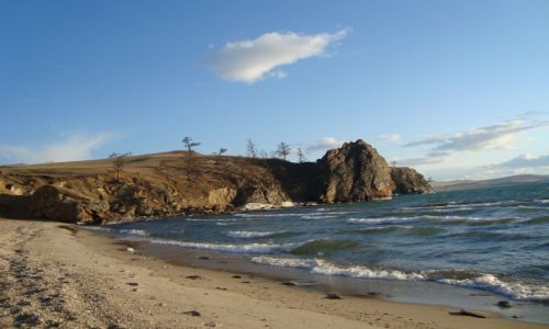 Zdjecie ROSJA / Syberia / Olchon / plaża szamanki...