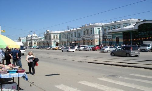 Zdjecie ROSJA / Irkucka Oblast / Irkuck / Dworzec w Irkucku