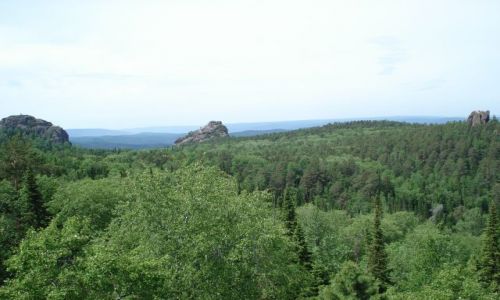 Zdjecie ROSJA / Krasnojarsk, Syberia / rezerwat Krasnojarskie Stołby / Krasnojarskie Stołby