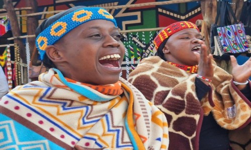 Zdjcie RPA / Pretoria / Skansen Lesedi / Wystp na powitanie goci