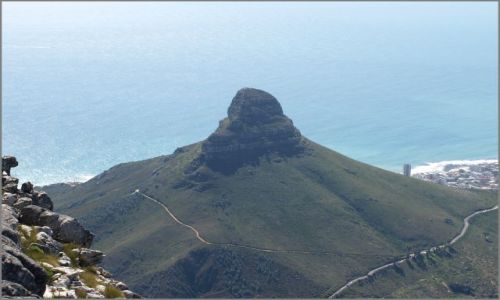 Zdjecie RPA / Kapsztad / na szczycie / górka obok - lion's head