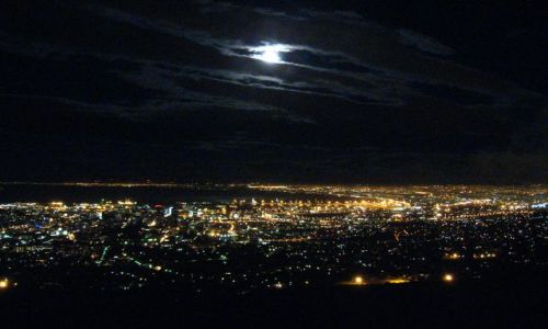 Zdjęcie RPA / Cape Town / Table Mountain / Cape Town nocą
