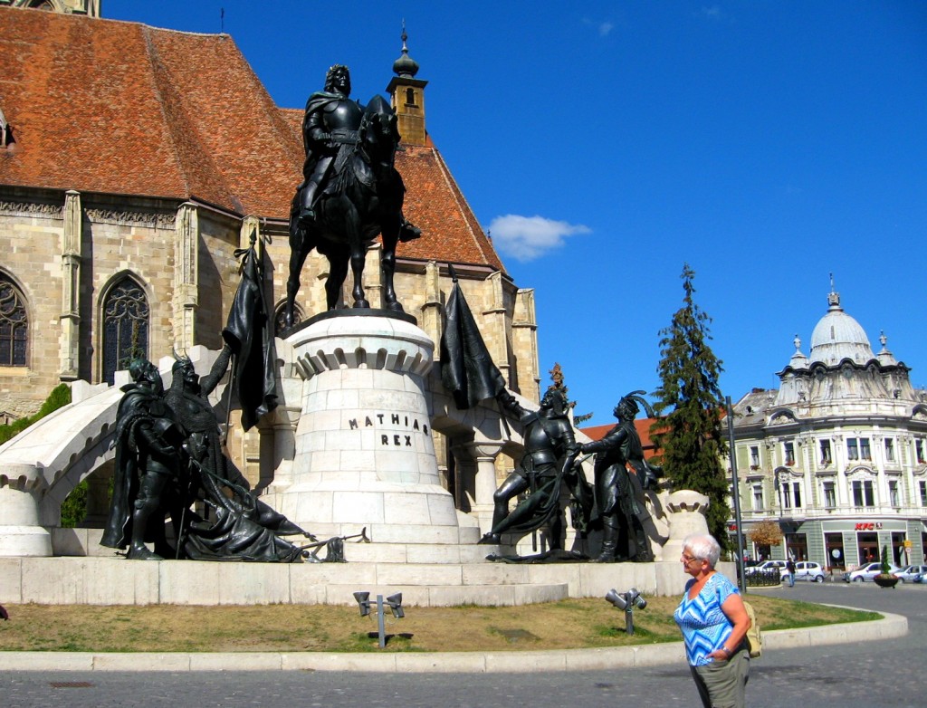 Zdjęcia: Cluj - Napoka, Transylwania, Pomnik Króla Macieja Korwina, RUMUNIA Zdjęcia: Cluj - Napoka, Transylwania, Pomnik Króla Macieja Korwina, RUMUNIA