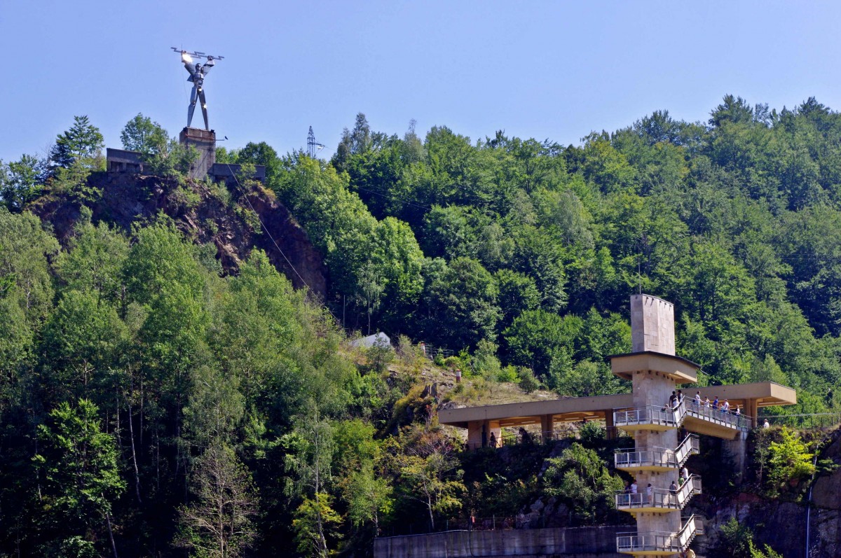 Zdjęcia: Tama na rzece Arges, Góry Fogaraskie, Prometeusz, RUMUNIA Zdjęcia: Tama na rzece Arges, Góry Fogaraskie, Prometeusz, RUMUNIA